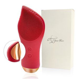 Silicone Electric Face Brush Heat Face Massager